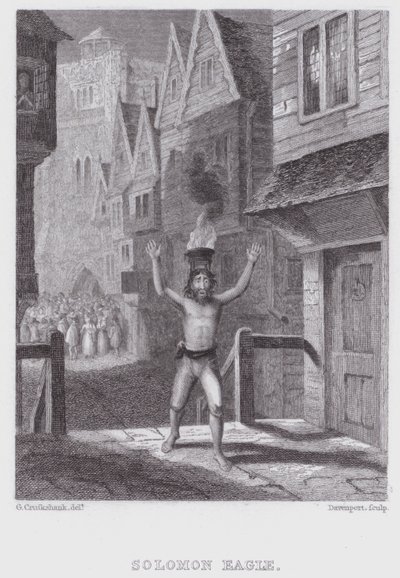Solomon Eagle (rytina) od George (after) Cruikshank