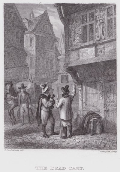 Mrtvý vůz (rytina) od George (after) Cruikshank