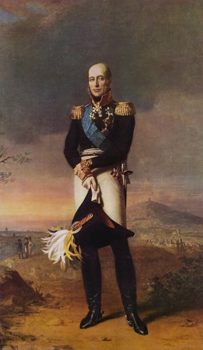 Portrét Barclaye de Tolliho (barevná litografie) od George (after) Dawe