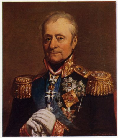 Portrét generála Benigsena (barevná litografie) od George (after) Dawe