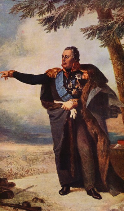 Koutouzoffův portrét (barevná litografie) od George (after) Dawe