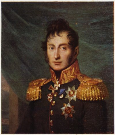 Portrét Nikolaje Tuchkova (barevná litografie) od George (after) Dawe