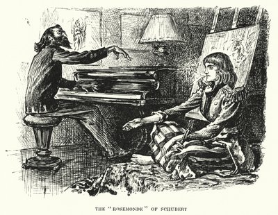 Ilustrace pro Trilby od George du Maurier (rytina) od George (after) Du Maurier
