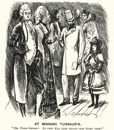 Punch cartoon: U Madame Tussaud