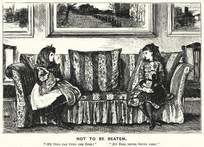 Punch cartoon: Not to Be Beaten (rytina) od George (after) Du Maurier