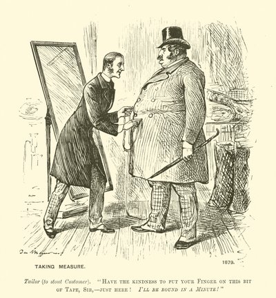 Měření (rytí) od George (after) Du Maurier