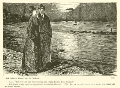 Vyšší vzdělání žen (rytina) od George (after) Du Maurier