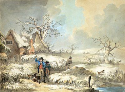 Snipe Shooting, lept Thomas Rowlandson (1756-1827), pub. od J. Harrise od George (after) Morland