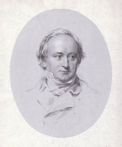 Christian Karl Josias von Bunsen, německý diplomat a učenec (rytina) od George (after) Richmond