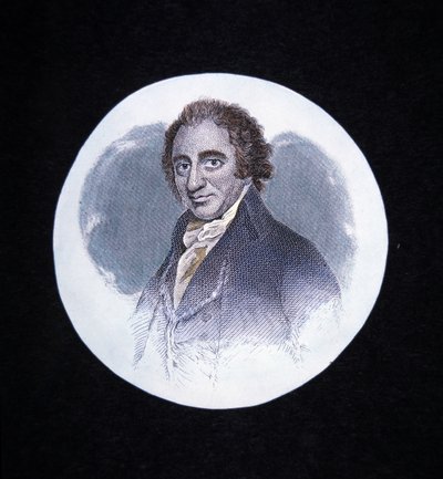 Thomas Paine (barevné lito) od George (after) Romney