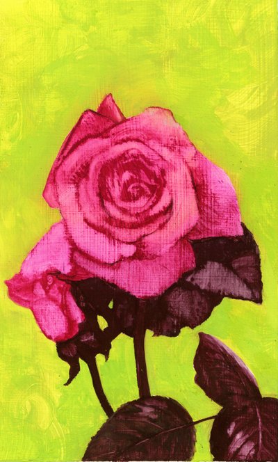 Bright Rose, 80. léta (kvaš na sololitu) od George Adamson