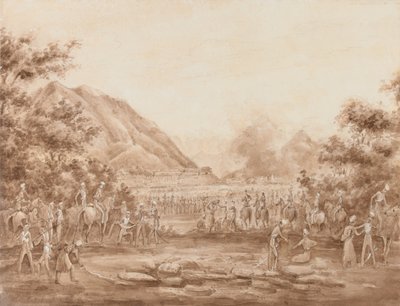 Velký bazar v plamenech, Kábul od George Alfred Croly