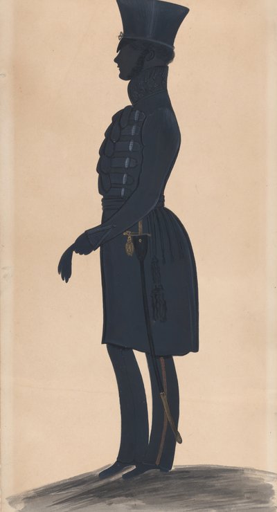 Plukovník HJ Daniell, po celé délce vlevo, 1827-44. od George Angelo Crowhurst