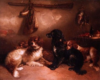 After the Shoot - A Quartet of Spaniels od George Armfield