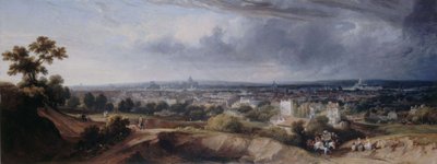 Paříž, viděná z výšin Montmartru, 1822. od George Arnald