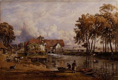 Streatley Mill: Na Temži od George Arthur Fripp