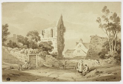 Wenlock Abbey, Sharpshire od George Augustus Holmes