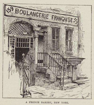 Francouzská pekárna, New York od George Augustus Sala