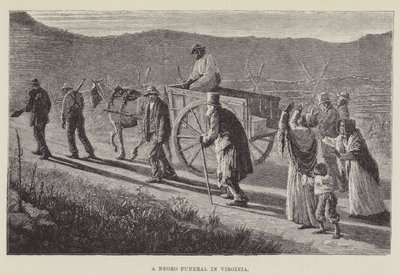 Černošský pohřeb ve Virginii od George Augustus Sala