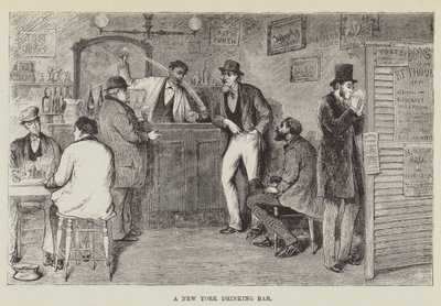 New York Drinking Bar od George Augustus Sala