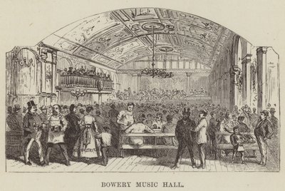 Bowery Music Hall od George Augustus Sala