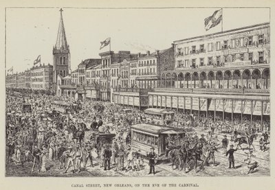 Canal Street v New Orleans v předvečer karnevalu od George Augustus Sala