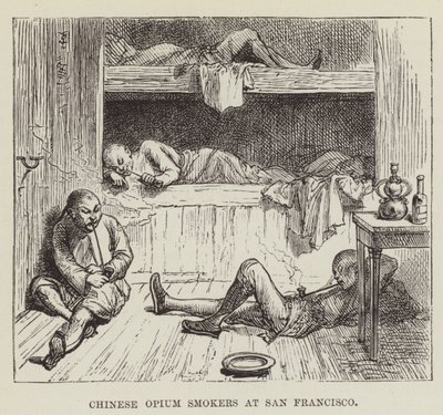 Čínští kuřáci opia v San Franciscu od George Augustus Sala