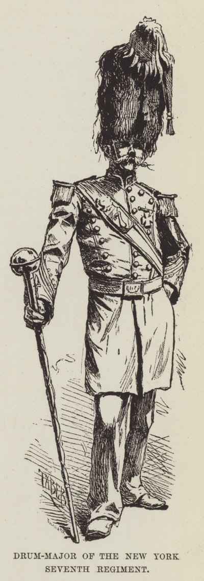 Drum-major newyorského sedmého pluku od George Augustus Sala