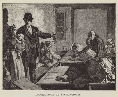 Lodging-Room at Station-House od George Augustus Sala