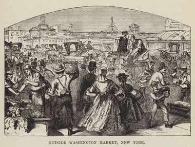 Mimo Washington Market, New York od George Augustus Sala