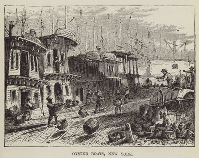 Oyster Boats, New York od George Augustus Sala