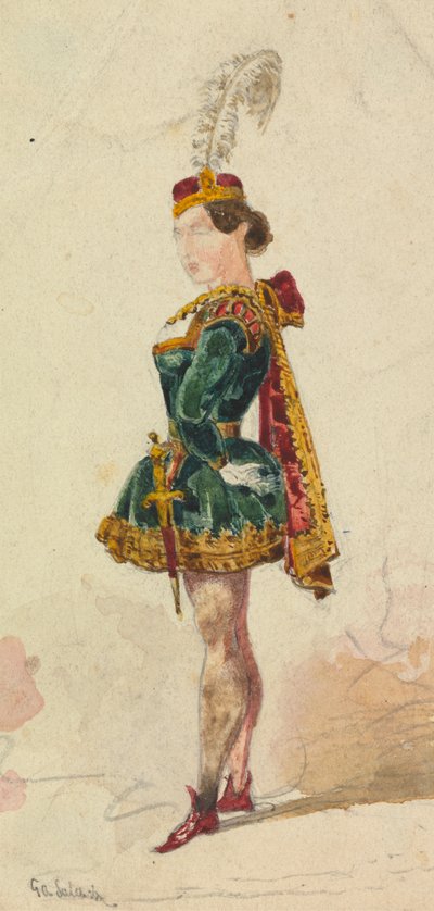 Žena v kostýmu od George Augustus Sala