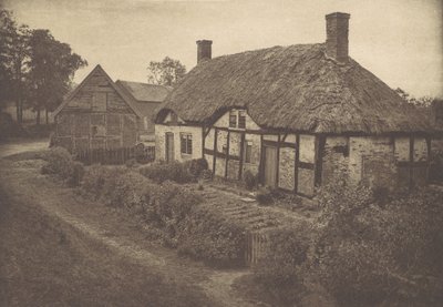 Dům Izaaka Waltona v Shallowford, Staffordshire, 80. léta 19. století, tištěno 1888., 80. léta 19. století, tištěno 1888. od George Bankart