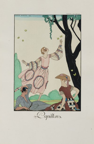 Volání a volánky: Motýli, 1921. od George Barbier