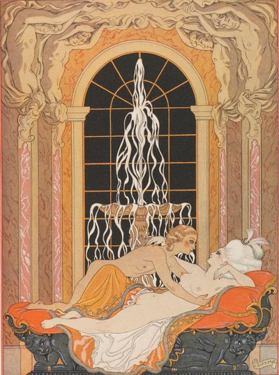 Ilustrace k epistolárnímu románu Dangerous Liaisons Dangerous Liaisons, 1934. od George Barbier