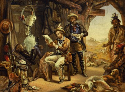 Austrálie: Zprávy z domova (tisk) od George Baxter