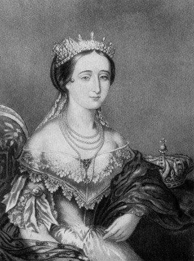 Eugenie de Montijo, císařovna choť Francie c1853-1857, 1910. od George Baxter
