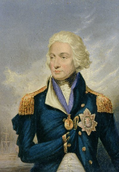 Horatio, vikomt Nelson (1758-1805) (barevný tisk) od George Baxter