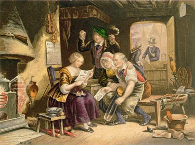Zprávy z domova, 1854 od George Baxter