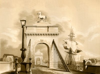 Norfolk Bridge, New Shoreham, 1835. od George Baxter