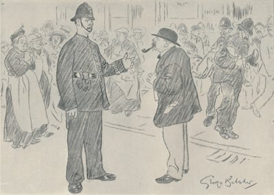 Policie a lid, 1920 od George Belcher