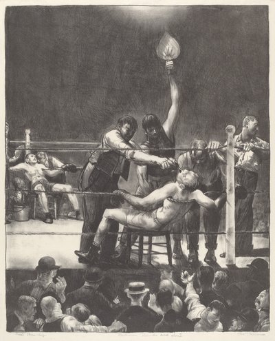 Mezi koly, malý, druhý kámen od George Bellows