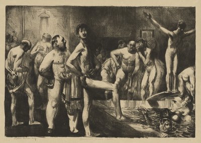 Koupelna pro muže v obchodním stylu od George Bellows