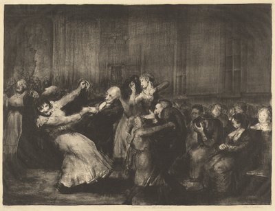 Tanec v blázinci od George Bellows