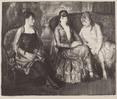 Elsie, Emma a Marjorie, druhý kámen od George Bellows