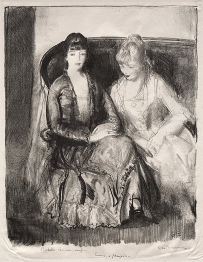 Emma a Marjorie na pohovce od George Bellows