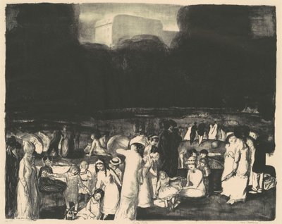 V parku, tma od George Bellows