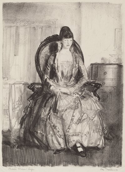 Dáma s ventilátorem od George Bellows