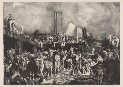 Na břehu řeky od George Bellows