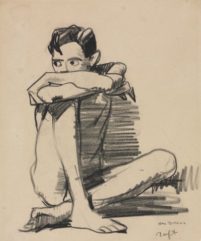 Sedící chlapec od George Bellows